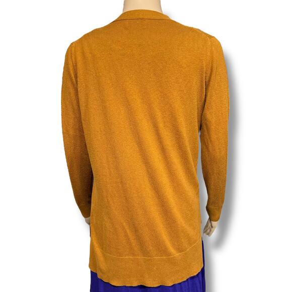 Old Navy Womens Tunic Cardigan Sweater Button Close V Neck Pumpkin Pie Color - Picture 4 of 8